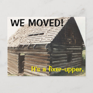 Wir haben den Adresswechsel auf der Postkarte vers