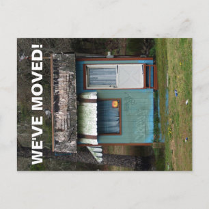 Wir haben den Adresswechsel auf der Postkarte vers