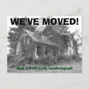 Wir haben den Adresswechsel auf der Postkarte vers