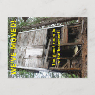 Wir haben den Adresswechsel auf der Postkarte vers