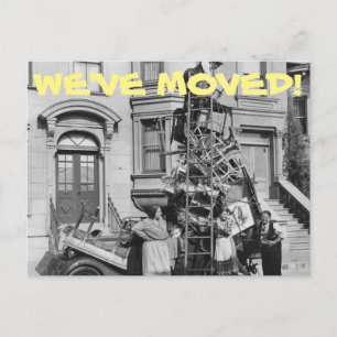 Wir haben den Adresswechsel auf der Postkarte vers