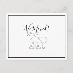 Wir haben den Adresswechsel verschoben Postkarte