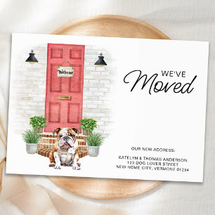 Wir haben den englischen Bulldog Red Dog Moving be Ankündigung