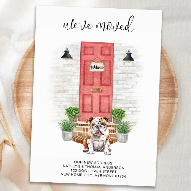 Wir haben den englischen Bulldog Red Dog Moving be Ankündigung (Von Creator hochgeladen)