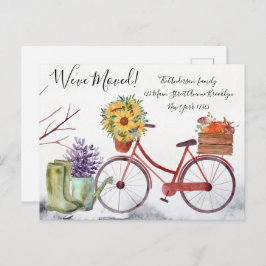 Wir haben den Fall-Thema-Erntedank verschoben Postkarte