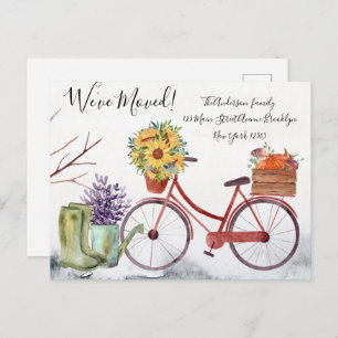 Wir haben den Fall-Thema-Erntedank verschoben Postkarte