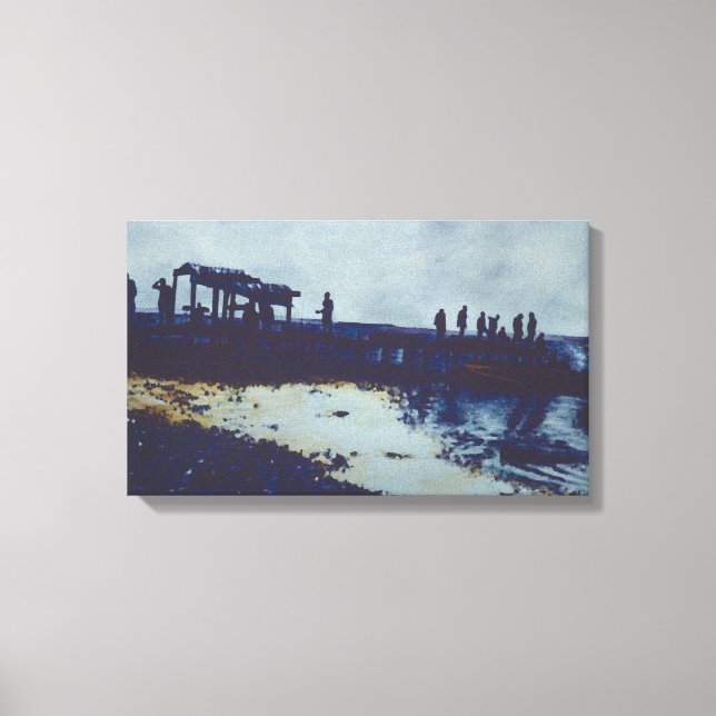 Wir haben den ganzen Fisch gegessen, was? Leinwanddruck (Vorderseite)