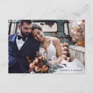 Wir haben den Knoten gebunden Einladung Elopement 