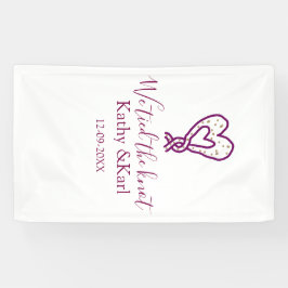 Wir haben den Knoten rosa Herz Knoten Name Datum R Banner