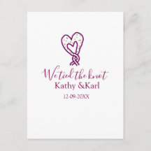 Wir haben den Knoten rosa Herz Knoten Name Datum R