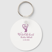 Wir haben den Knoten rosa Herz Knoten Name Datum R