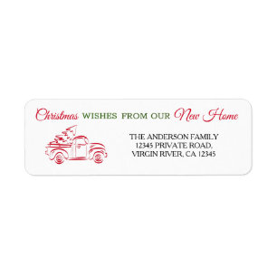 Wir haben den Red Christmas LKW mit Baumreihenkuns