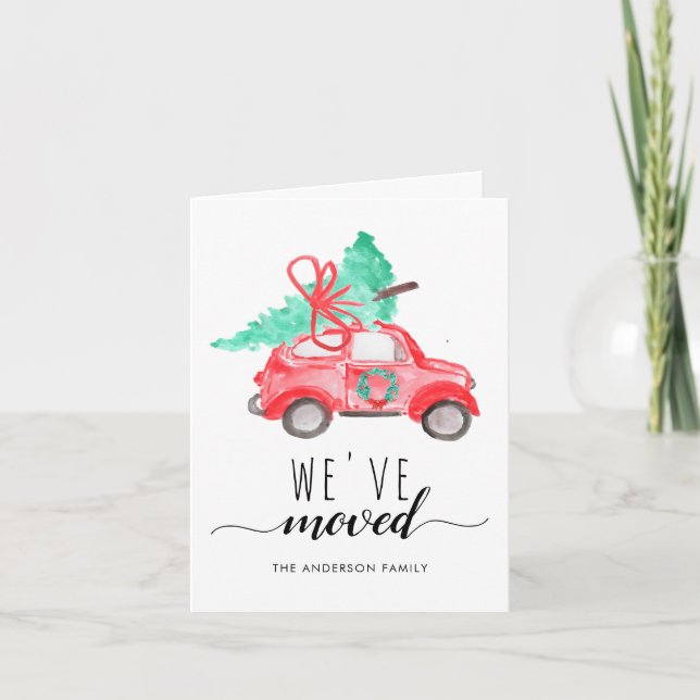 Wir haben den Roten Urlaub des Weihnachtswagens ve Ankündigung (Vorderseite)