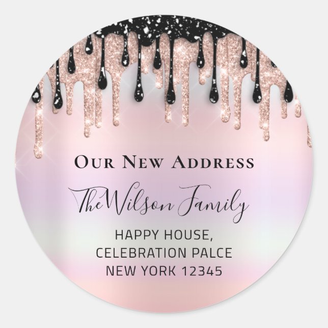 Wir haben den UAWG von neuen Adressenpasten versch Runder Aufkleber (Vorderseite)