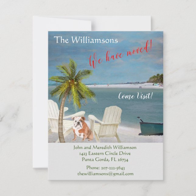 Wir haben den Umzug des Dog Ocean Beach verschoben Ankündigung (Vorderseite)