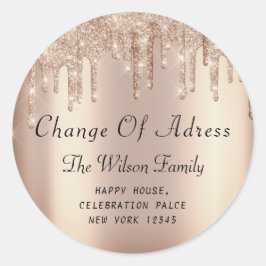 Wir haben den Wechsel der UAWG-Adresse Rose Runder Aufkleber