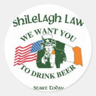 Wir haben dich Gewollt Runder Aufkleber