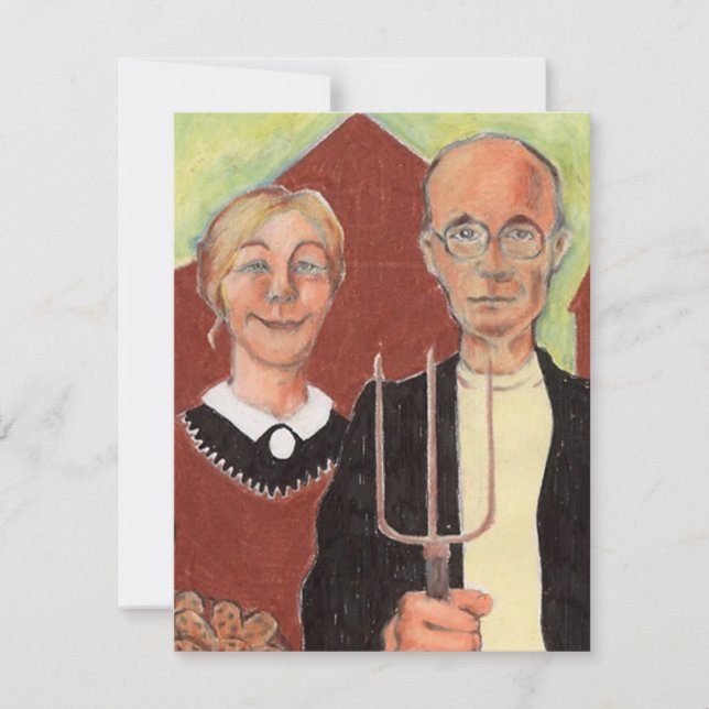 Wir haben die amerikanische Gothic Ranch angekündi Ankündigung (Vorderseite)