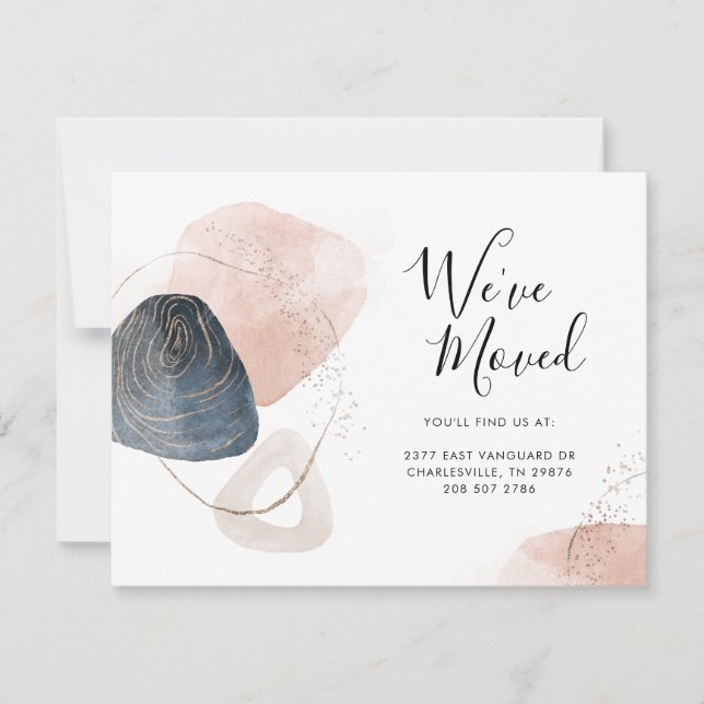 Wir haben die Ankündigung "Adressverschiebung" geä (Vorderseite)