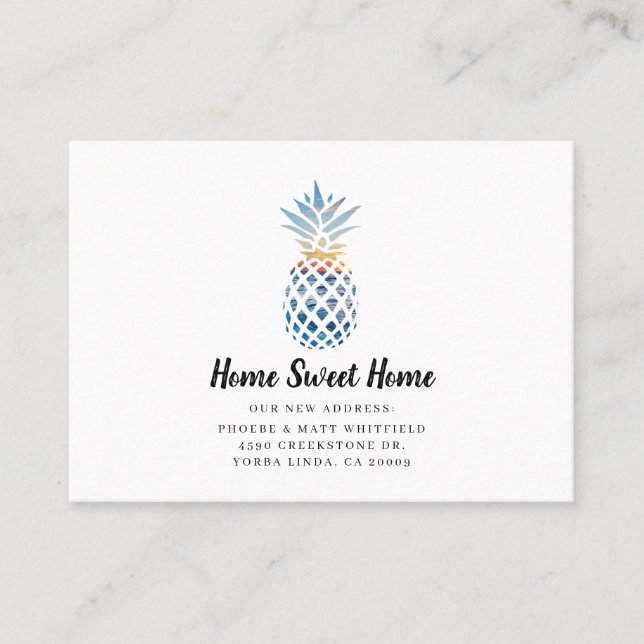 Wir haben die Ankündigung "Adresswechsel" verschob (Vorderseite)