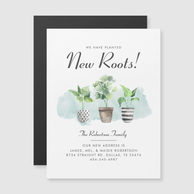 Wir haben die Ankündigung "Adresswechsel" verschob (Vorne/Hinten)