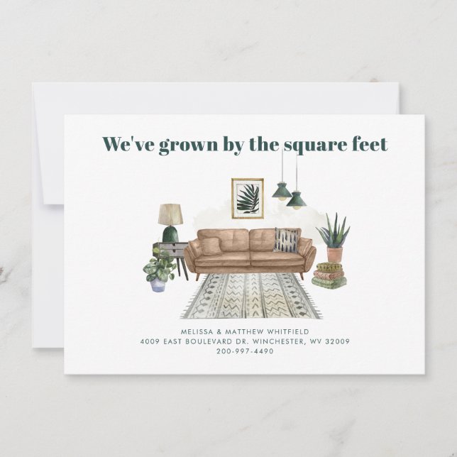 Wir haben die Ankündigung "Adresswechsel" verschob (Vorderseite)