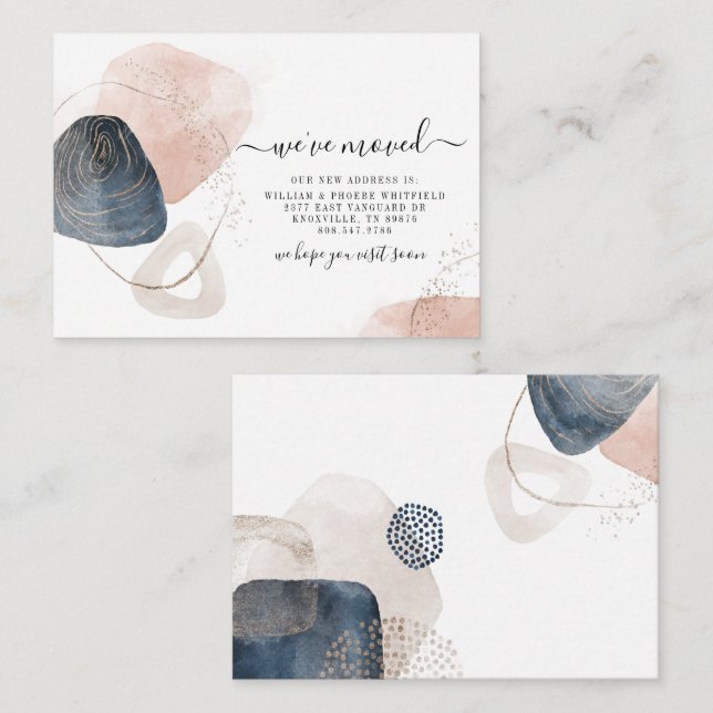 Wir haben die Ankündigung "Adresswechsel" verschob (Vorne/Hinten)