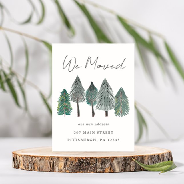 Wir haben die Ankündigung "Adresswechsel" verschob Postkarte (Von Creator hochgeladen)