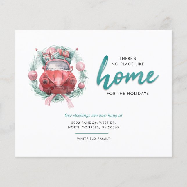 Wir haben die Ankündigung "Bewegung Urlaub" Postka (Vorderseite)