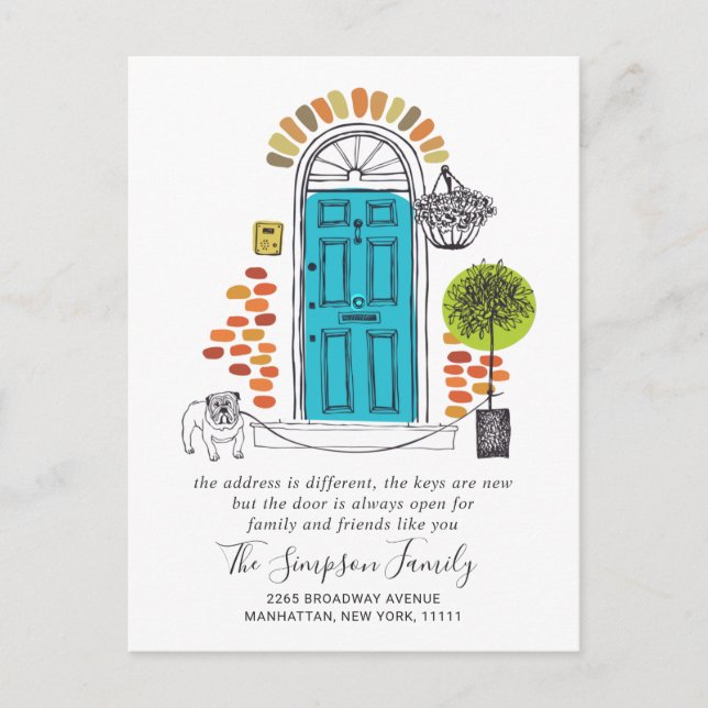 Wir haben die Ankündigung "Bewegung" verschoben Postkarte (Vorderseite)