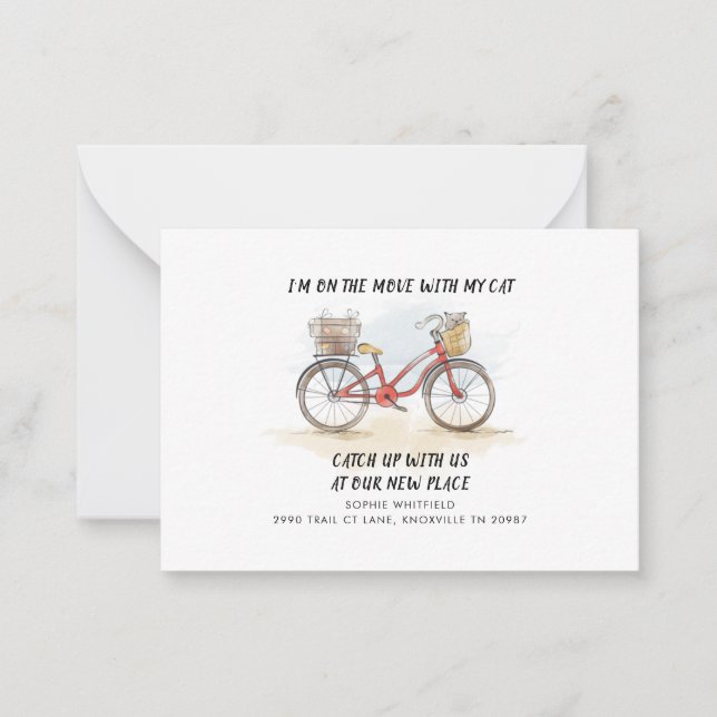 Wir haben die Ankündigung, den Haushalt zu verschi Mitteilungskarte (Vorderseite)