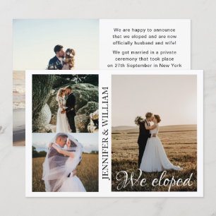Wir haben die Ankündigung der Hochzeit von Fotosam
