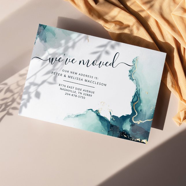 Wir haben die Ankündigung der Neuen Adressenversch (We've Moved Change of Address Announcement Card)