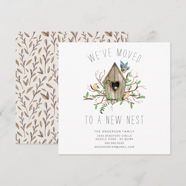 Wir haben die Ankündigung der Neuen Nestbewegung v (Vorne/Hinten)