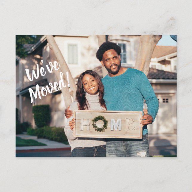 Wir haben die Ankündigung des Fotos verschoben Postkarte (Vorderseite)