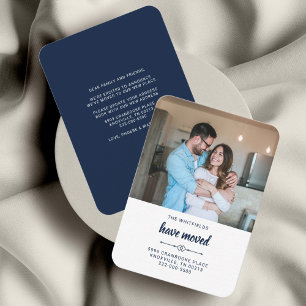 Wir haben die Ankündigung, Fotos zu bewegen, versc Mitteilungskarte