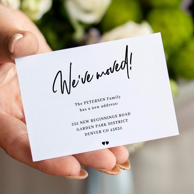 Wir haben die Ankündigung, moderne Skripte zu vers Mitteilungskarte (MINI CARD _ available in bigger sizes)