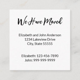 Wir haben die Ankündigung, Schwarz und Skript zu b Begleitkarte