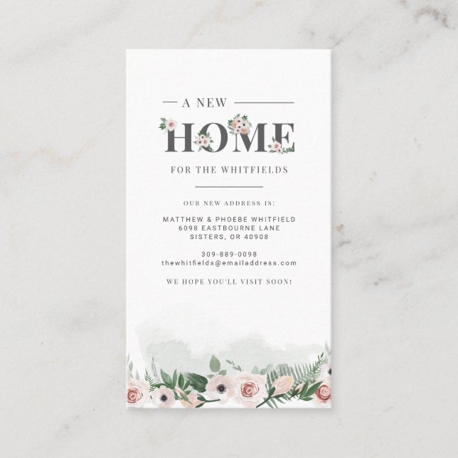 Wir haben die Ankündigung über den Umzug einer neu (Vorderseite)