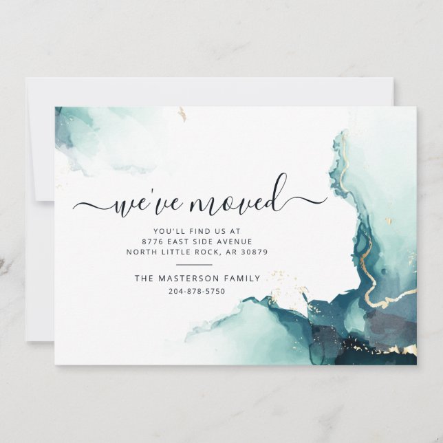 Wir haben die Ankündigung über die Bewegung der Aq (Vorderseite)