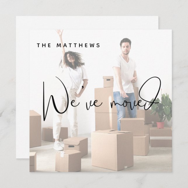 Wir haben die Ankündigung von Adressänderungen im  (Vorne/Hinten)