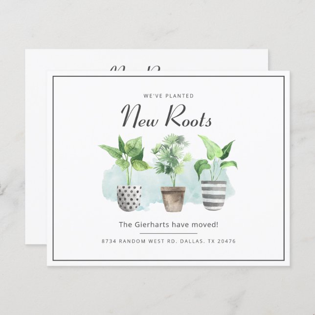 Wir haben die Ankündigung von Adressänderungen ver (Vorne/Hinten)