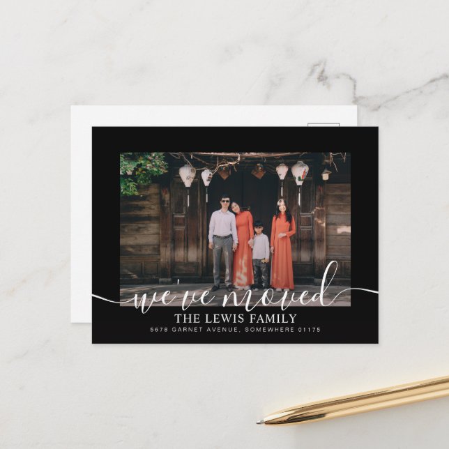 Wir haben die Ankündigung von Black Foto Postcard  (Vorderseite/Rückseite Beispiel)