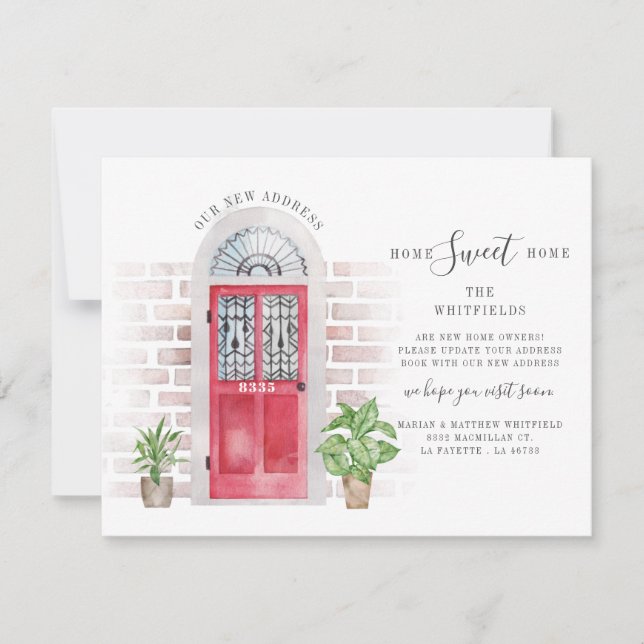 Wir haben die Ankündigung "Watercolor Boho bewegen (Vorderseite)