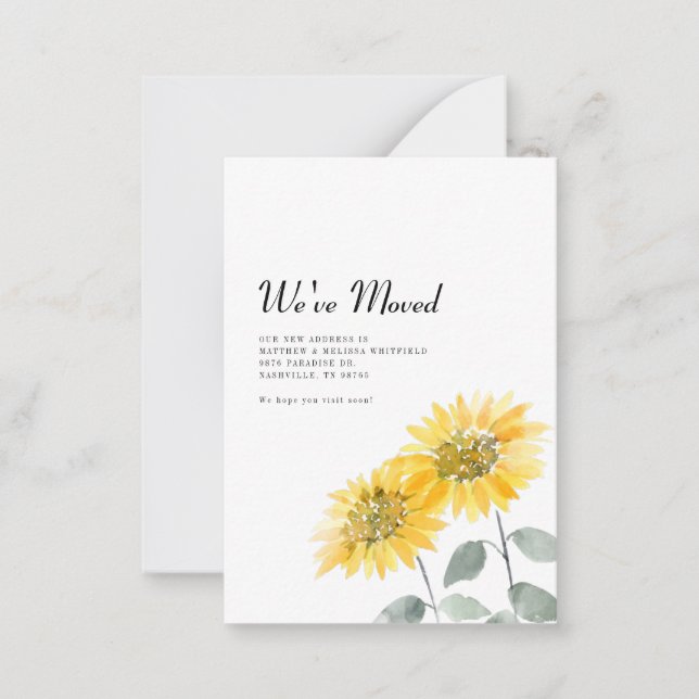 Wir haben die Ankündigung zur Sonnenblumen-Bewegun (Vorderseite)