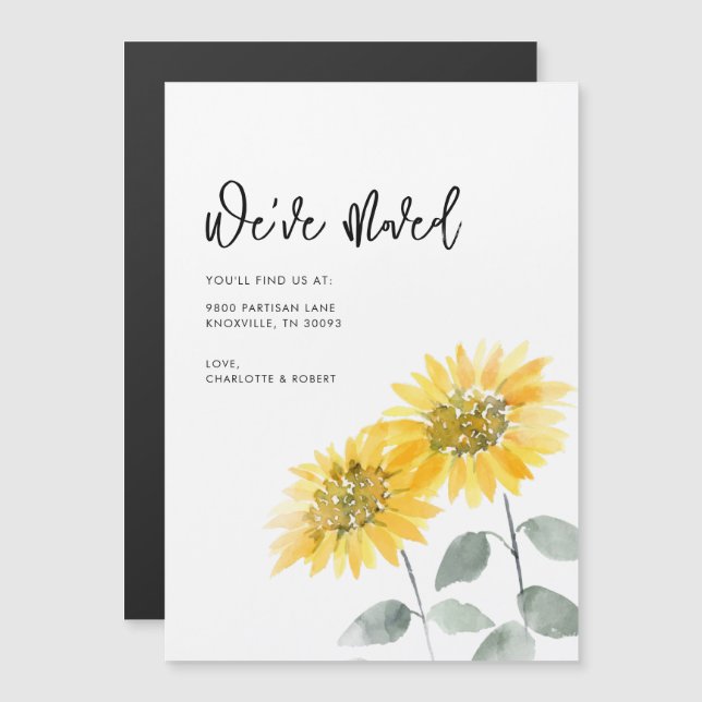 Wir haben die Ankündigung zur Sonnenblumen-Bewegun (Vorne/Hinten)