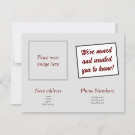 Wir haben die Anzeigenkarte verschoben Einladung