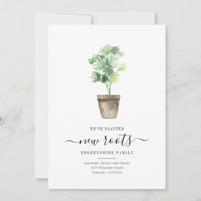 Wir haben die Aquarellfarben-Pflanze verschoben un (Vorderseite)