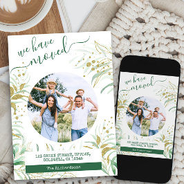 Wir haben die elegante Gold Green Foliage Bewegung Ankündigung