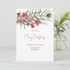 Wir haben die elegante Weihnachtskarte für Wasserf Feiertagskarte